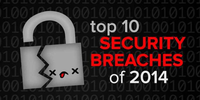 Top 10 security breaches of 2014