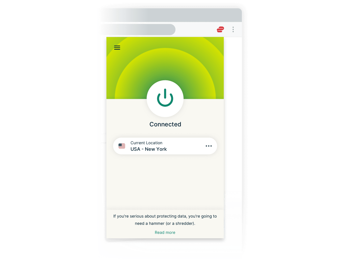ExpressVPN browser extension.