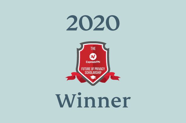 Announcing the winner of the 2020 Future of Privacy Scholarship