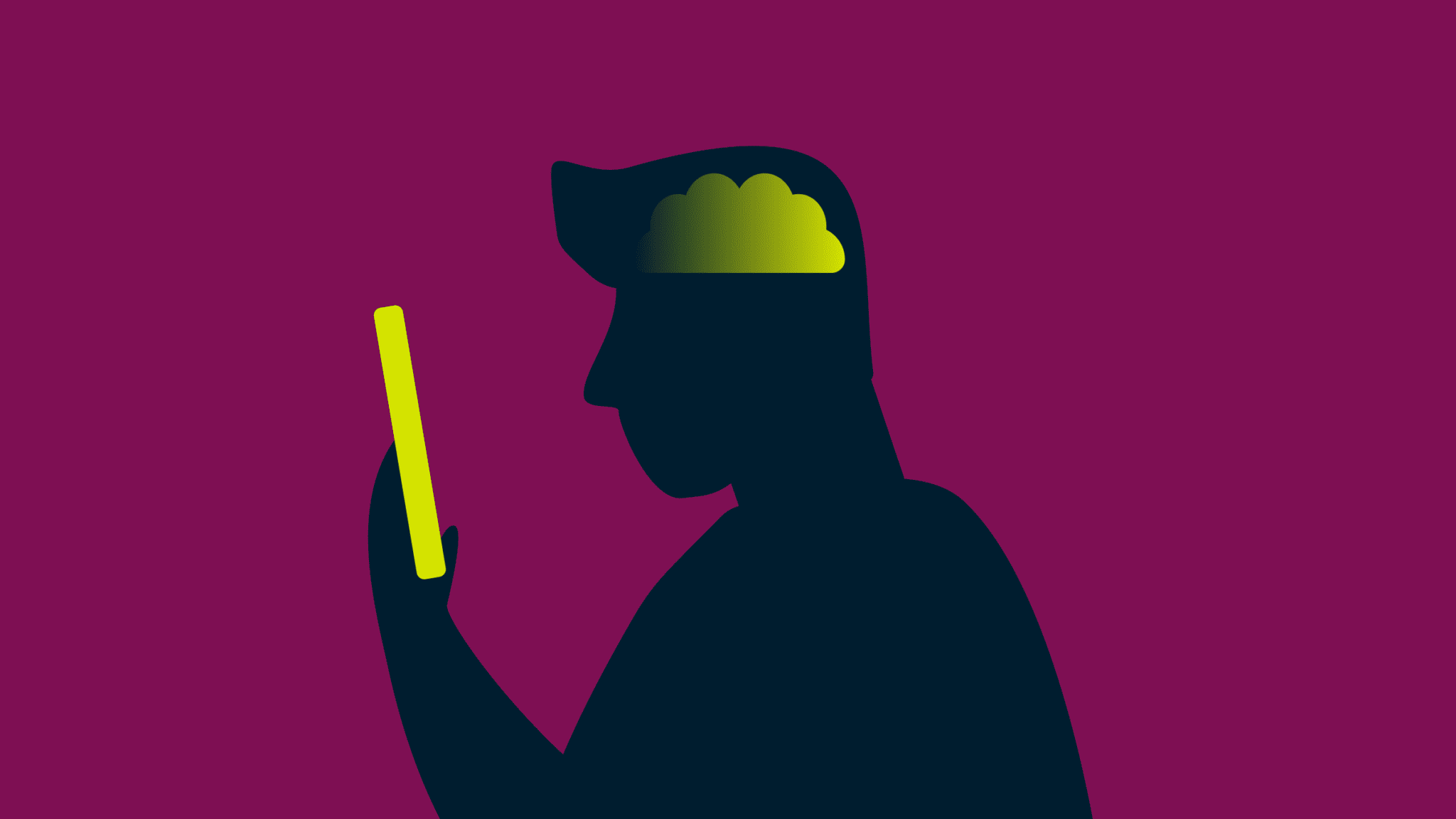 Eine Person schaut auf ihr Smartphone