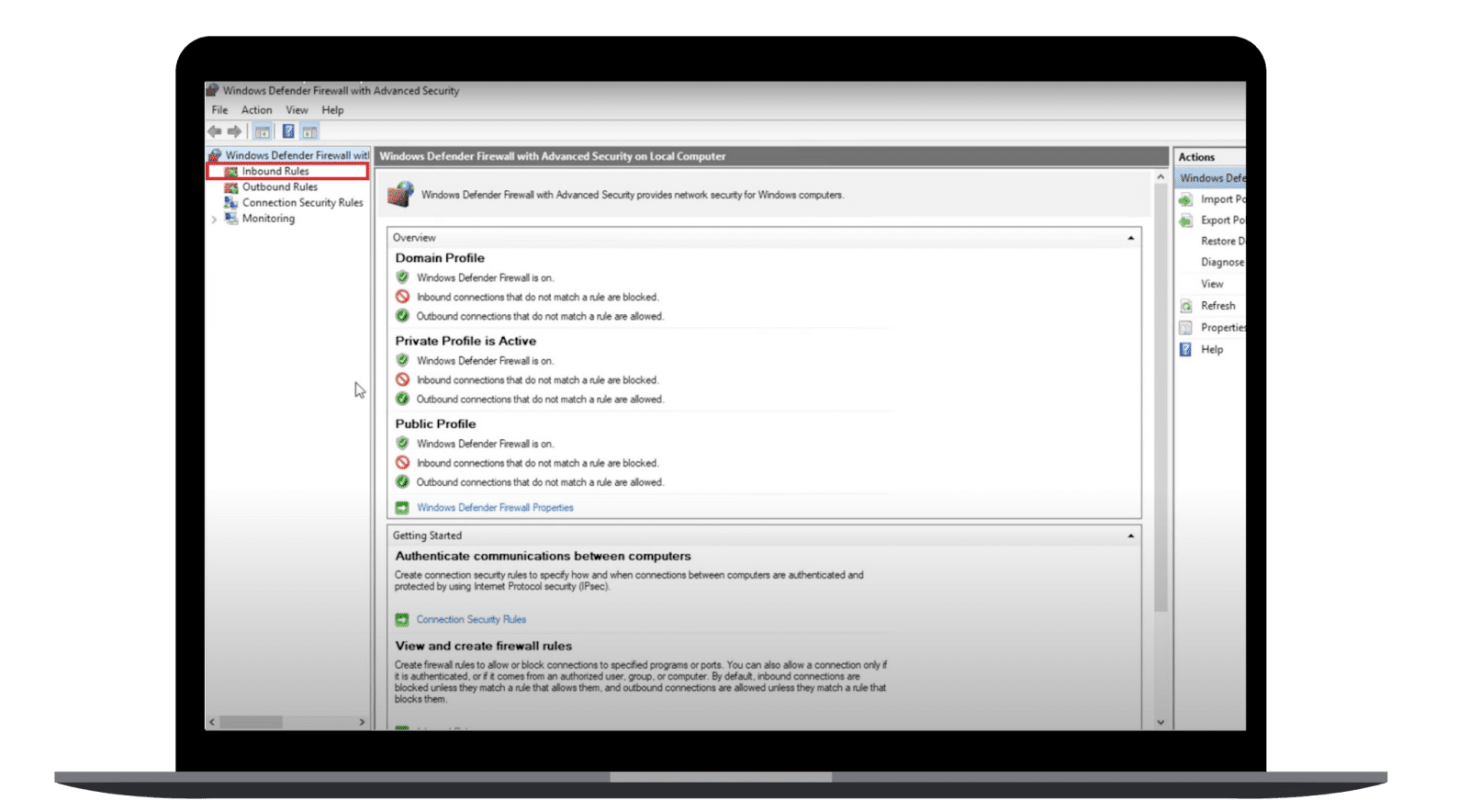 Windows Firewall Is Open