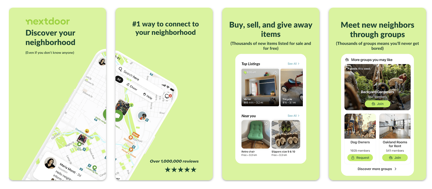 Nextdoor app interface