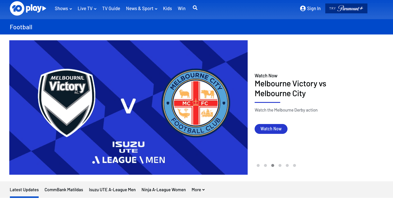 Screenshot of 10 Play