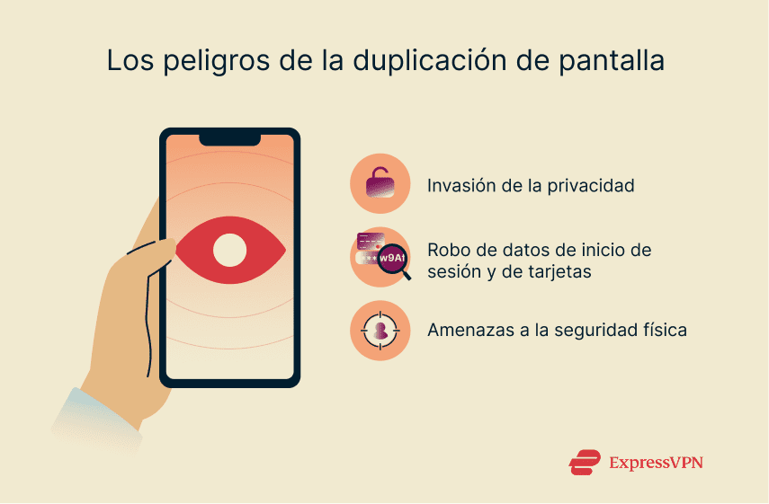 A list of some of the dangers associated with screen mirroring attacks.