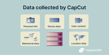 A list of the various pieces of data CapCut collects from its users.