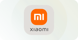 Logotipo de Xiaomi sobre fondo claro