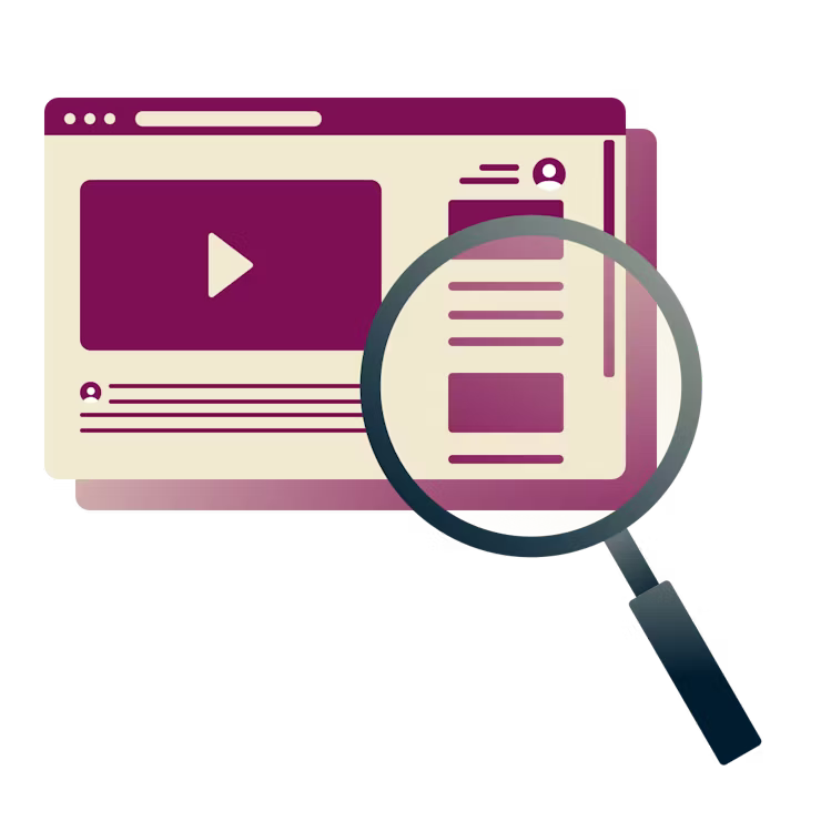 Une loupe permettant d'observer de plus près ce qui se passe sur un écran d'ordinateur.