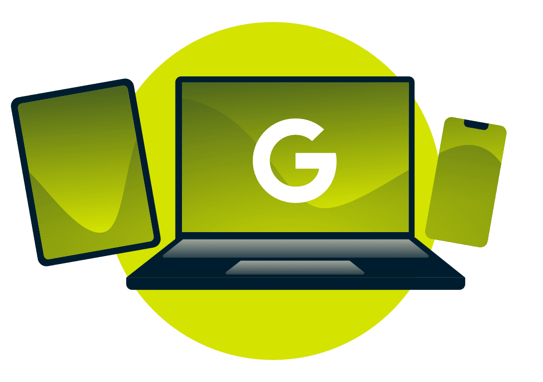 Les appareils portant le logo Google.